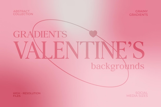 Gradiente granulado Valentines Vector de elementos de textura de fondo