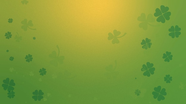 Gradiente granulado en verde St Patrick's Day color de fondo con efecto granulado