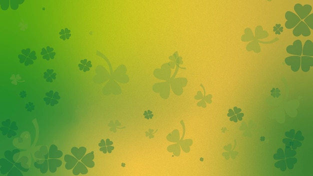 Gradiente granulado en verde St Patrick's Day color de fondo con efecto granulado