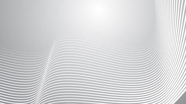 Gradiente gris con línea curva imagen vectorial de fondo abstracta para telón de fondo o presentación