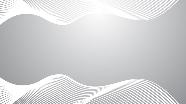 Gradiente gris con línea curva imagen vectorial de fondo abstracta para telón de fondo o presentación