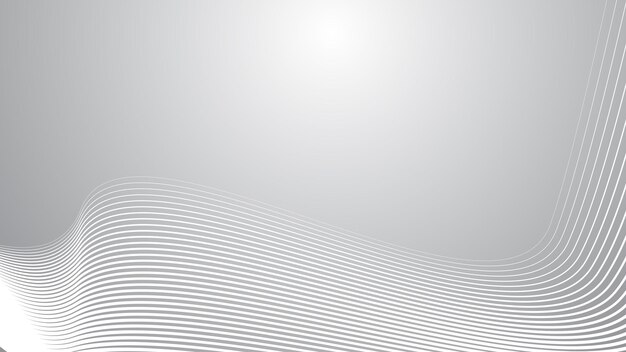 Gradiente gris con línea curva imagen vectorial de fondo abstracta para telón de fondo o presentación