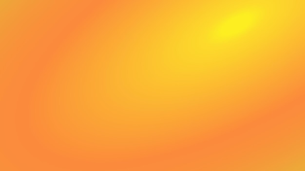 Gradiente liso amarillo naranja con fondo abstracto de foco para la presentación
