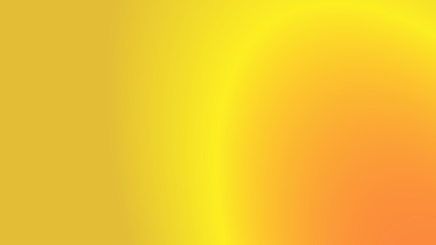 Gradiente liso amarillo naranja con fondo abstracto de foco para la presentación