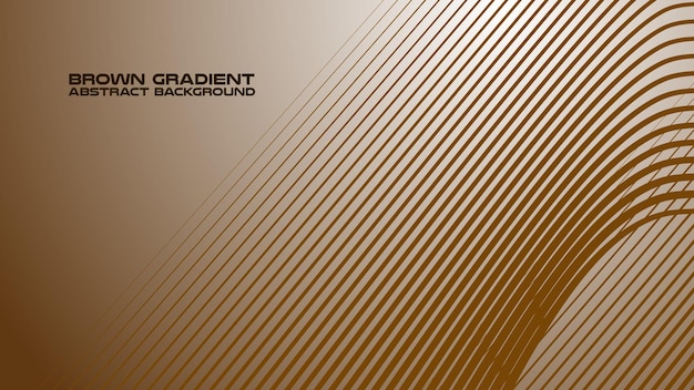Gradiente marrón con fondo abstracto de línea curva para telón de fondo o presentación