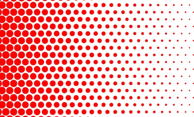 Gradiente de medio tono de punto rojo