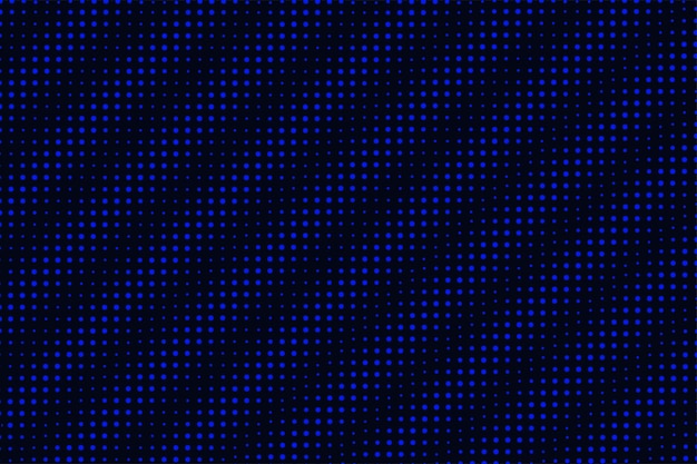Gradiente de medio tono puntos circulares fondo abstracto con fondo de brillo negro azul vibrante