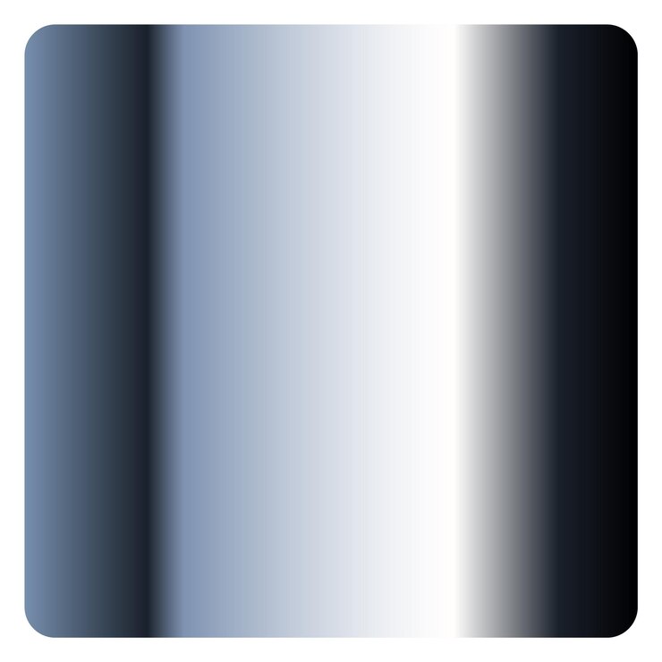 Vector gradiente de metal textura de cromo de acero brillante realista