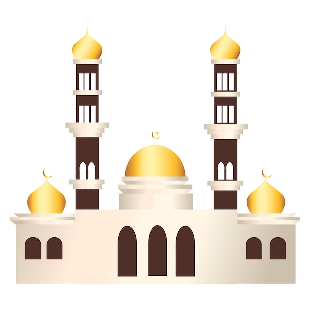 Gradiente de la mezquita moderna del Ramadán