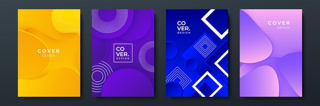 Gradiente de moda abstracto que fluye patrón geométrico textura de fondo para el diseño de la cubierta del cartel Plantilla de banner de degradado de color mínimo Forma de onda vectorial moderna para folleto