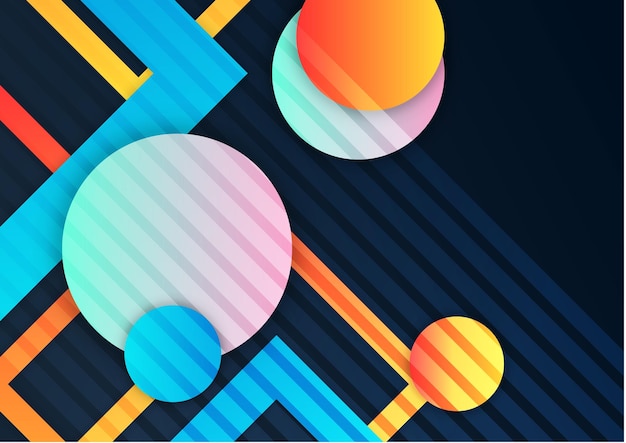 Gradiente de moda abstracto que fluye patrón geométrico textura de fondo para el diseño de la cubierta del cartel Plantilla de banner de degradado de color mínimo Forma de onda vectorial moderna para folleto