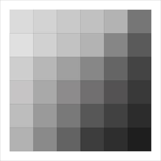 Vector gradiente monocromático de cuadrados patrón geométrico con tonos de gris contraste sutil y