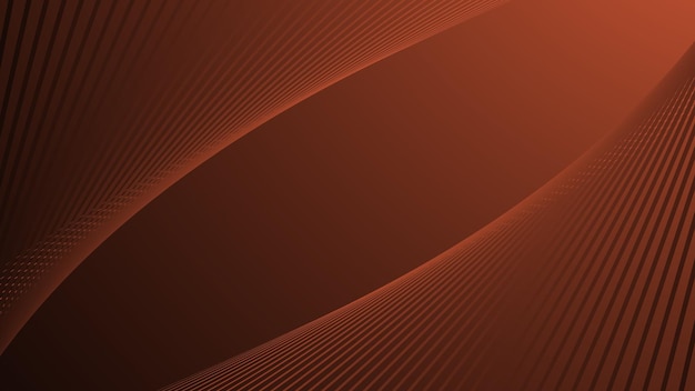 Gradiente naranja oscuro con línea curva fondo abstracto para el fondo
