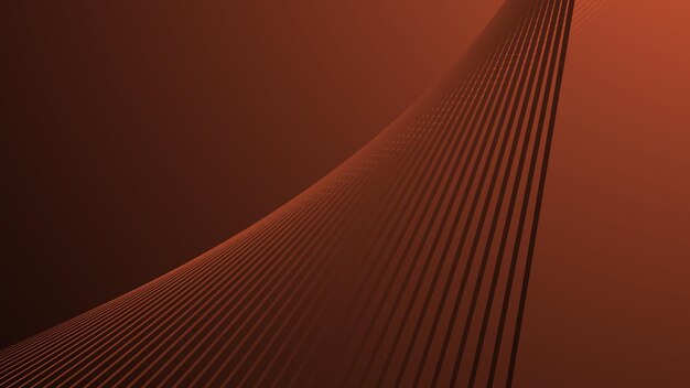 Gradiente naranja oscuro con línea curva fondo abstracto para el fondo