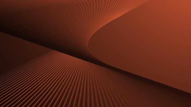 Gradiente naranja oscuro con línea curva fondo abstracto para el fondo