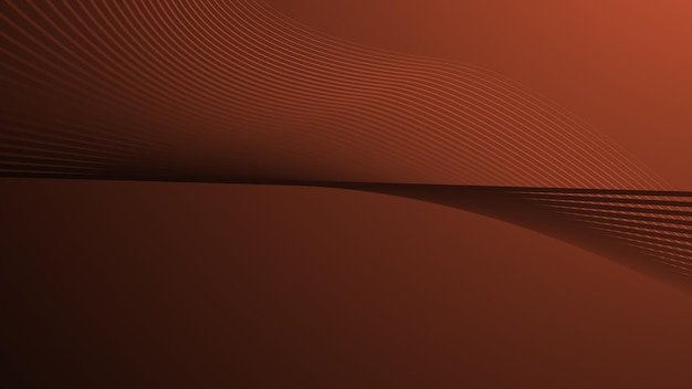 Gradiente naranja oscuro con línea curva fondo abstracto para el fondo
