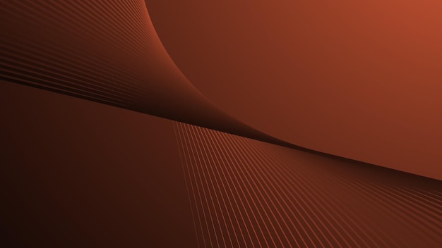 Gradiente naranja oscuro con línea curva fondo abstracto para el fondo