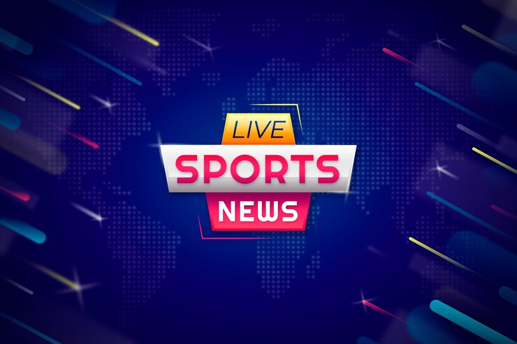 Vector gradiente de las noticias deportivas de fondo