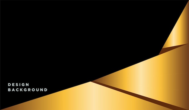 Gradiente de oro de diseño de lujo de fondo