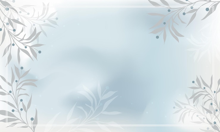 Gradiente pastel en blanco marco de hojas vector de marco de papel pintado