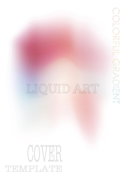 El gradiente Una plantilla colorida para el cartel de portada y el fondo vectorial para la impresión
