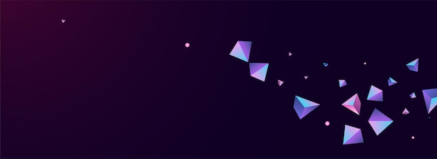 Gradiente Poliedro Vector Panorámica Violeta Oscuro