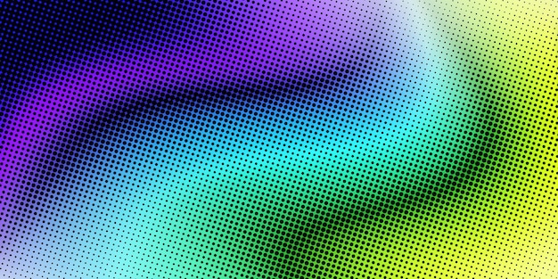 Gradiente punteado, efecto de punto de desvanecimiento, fondo de color, diseño vectorial