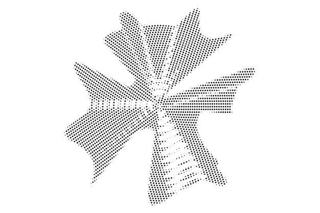 gradiente puntos de medio tono de fondo plantilla de arte pop en textura vectorial ilustración vectorial