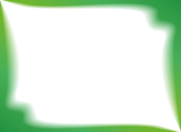 Gradiente rectangular borroso con borde verde Ilustración vectorial