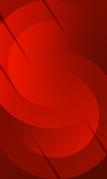 Gradiente rojo fondo abstracto Composición de formas circulares Espacio adecuado para el fondo