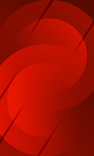 Gradiente rojo fondo abstracto Composición de formas circulares Espacio adecuado para el fondo