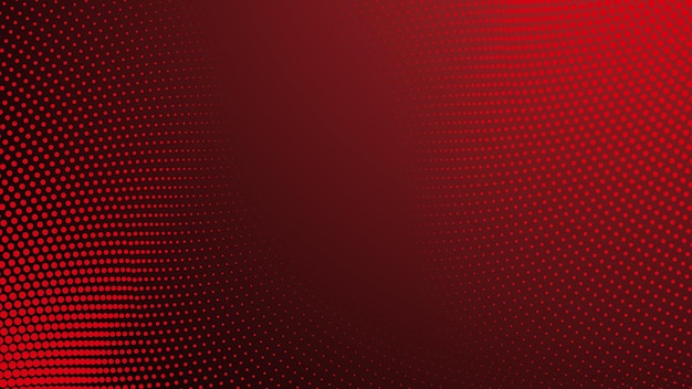 Gradiente rojo con fondo abstracto de medio tono para el fondo o la presentación