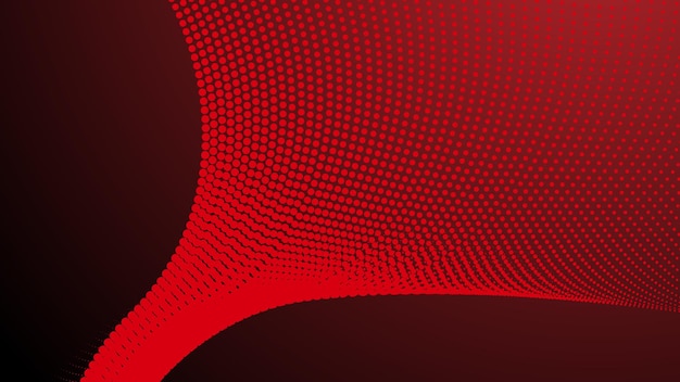 Gradiente rojo con fondo abstracto de medio tono para el fondo o la presentación