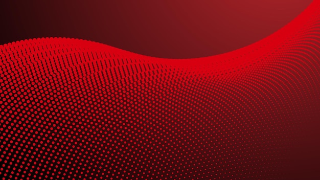 Gradiente rojo con fondo abstracto de medio tono para el fondo o la presentación