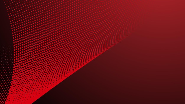 Gradiente rojo con fondo abstracto de medio tono para el fondo o la presentación