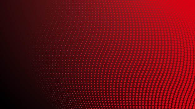 Gradiente rojo con fondo abstracto de medio tono para el fondo o la presentación