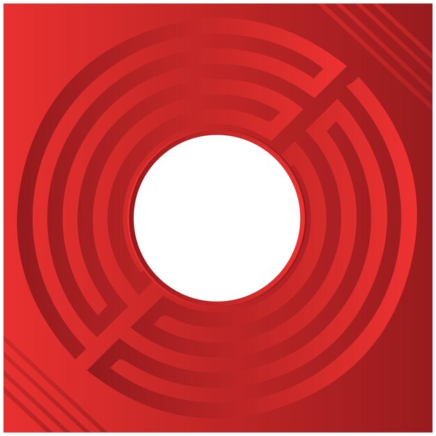 Gradiente rojo helicoidal en espiral rizado y forma rizada en espiral girar girar ilustración diseño de hilo
