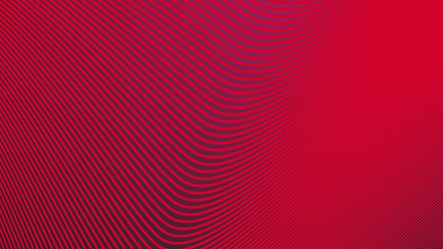Gradiente rojo con línea curva imagen vectorial de fondo abstracta