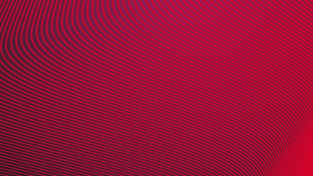 Gradiente rojo con línea curva imagen vectorial de fondo abstracta