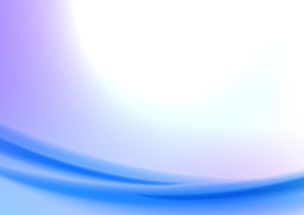 Gradiente suave y suave curva de onda azul línea mínima fondo pastel