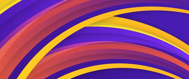 Gradiente vectorial amarillo y púrpura diseño de pancarta abstracto elemento de diseño gráfico concepto de estilo moderno para el fondo pancarta volante tarjeta de papel tapiz portada o folleto