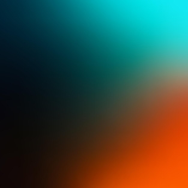 Gradiente vectorial azul naranja negro fondo granulado