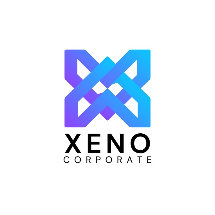 Vector gradiente vectorial azul y púrpura libre logotipo corporativo moderno