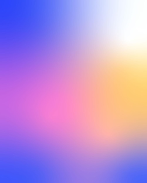 Gradiente vectorial de color azul rosa y amarillo