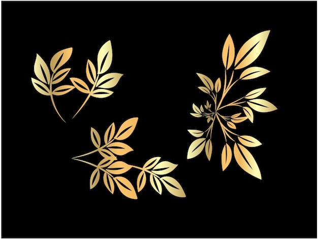 Vector gradiente vectorial de fondo lineal dorado