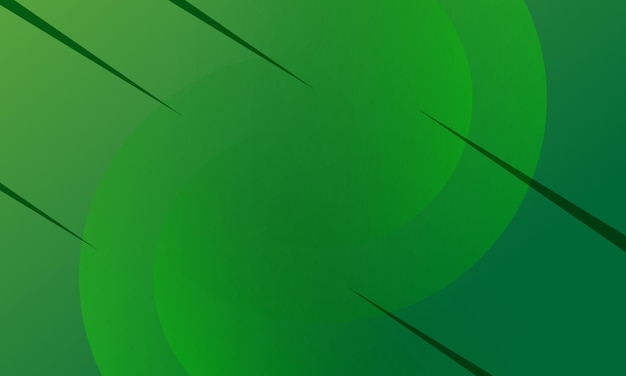 Gradiente verde fondo abstracto Composición de formas circulares Espacio adecuado para el fondo