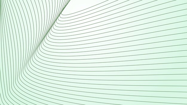Gradiente verde con fondo de línea curva para el fondo o la presentación