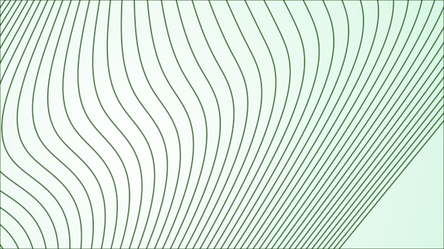 Gradiente verde con fondo de línea curva para el fondo o la presentación