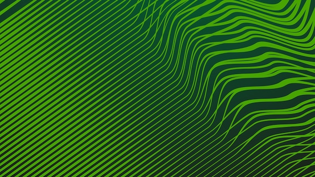 Gradiente verde oscuro con rayas línea fondo abstracto para telón de fondo o presentación