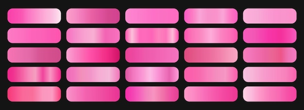 Gradientes de color rosa conjunto